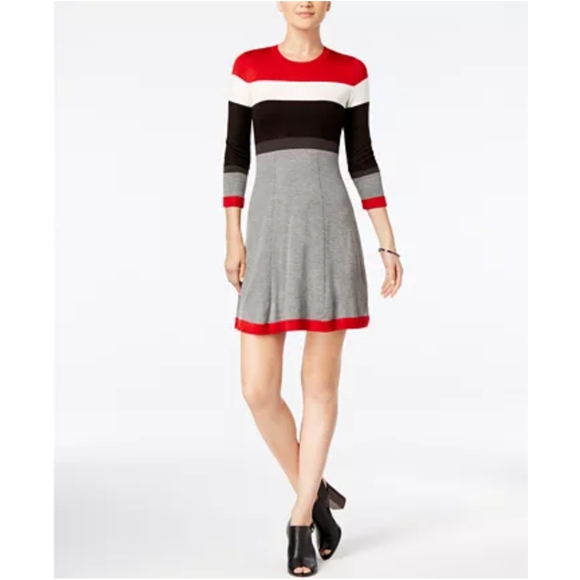 Jessica Howard Dresses & Skirts - Jessica Howard Colorblock Sweater Dres Size Medium